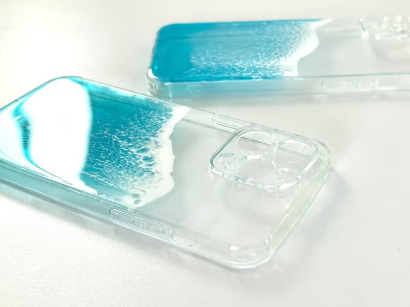 iPhone 14/15 series Beach Phone Case, Hand-painted, Ideal Gift