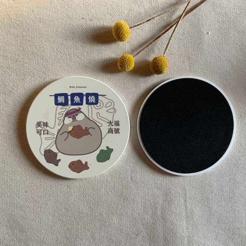【快速出貨】大福商號系列-陶瓷吸水杯墊/吸水杯墊/防滑杯墊