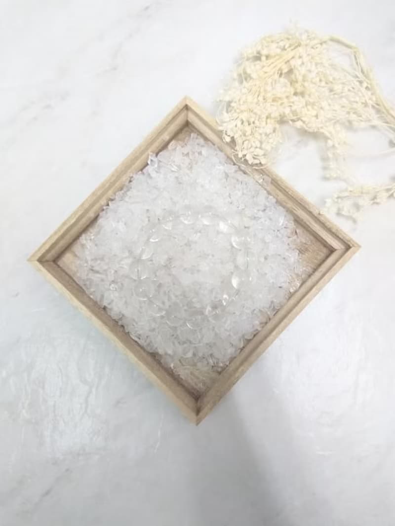 【療癒組合】白水晶. 消磁 石  木盒 祝福 水晶 礦石 情人節禮物