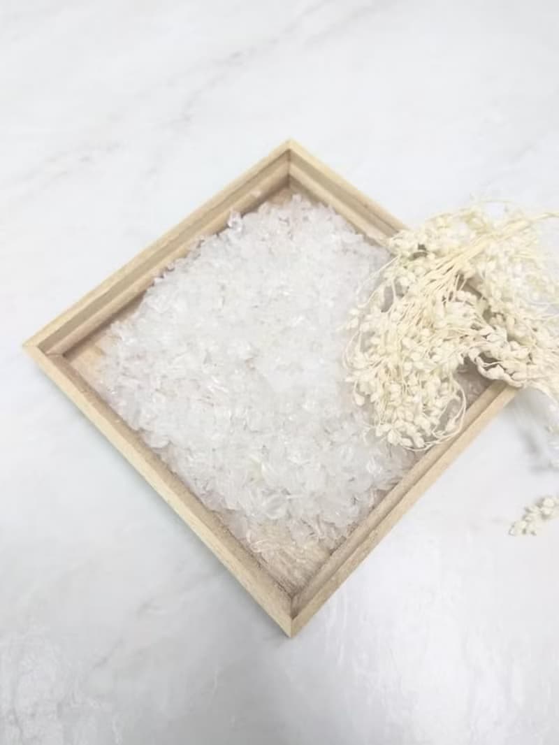 【療癒組合】白水晶. 消磁 石  木盒 祝福 水晶 礦石 情人節禮物