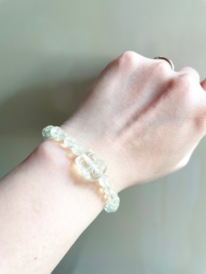 黃色招財 可愛萌物【檸檬黃水晶招財貓圓珠手串】必蒐藏/一物一拍