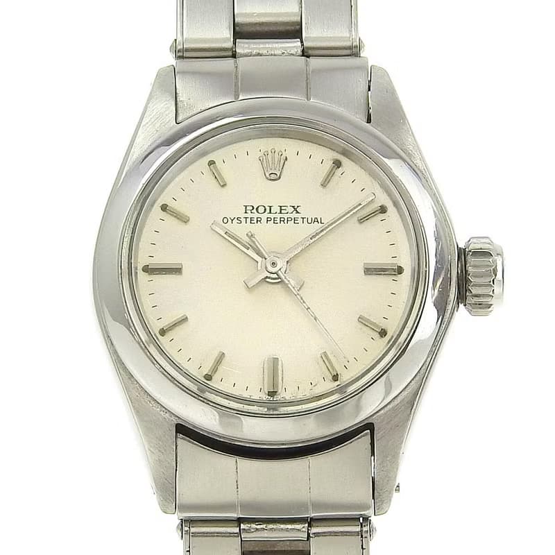 【日本直送】ロレックス ROLEX レディデイト 腕時計 7番 6517 SS 自動巻き シルバー文字盤 レディース【中古】