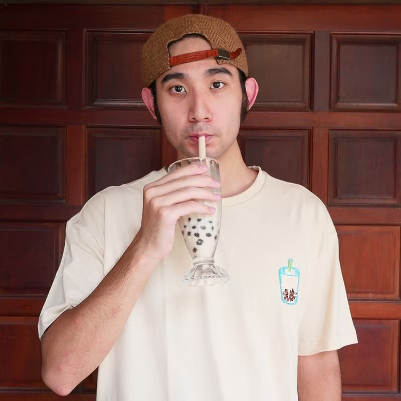 復古 T-shirt - 搖搖 - 奶茶色　畢業禮物推薦