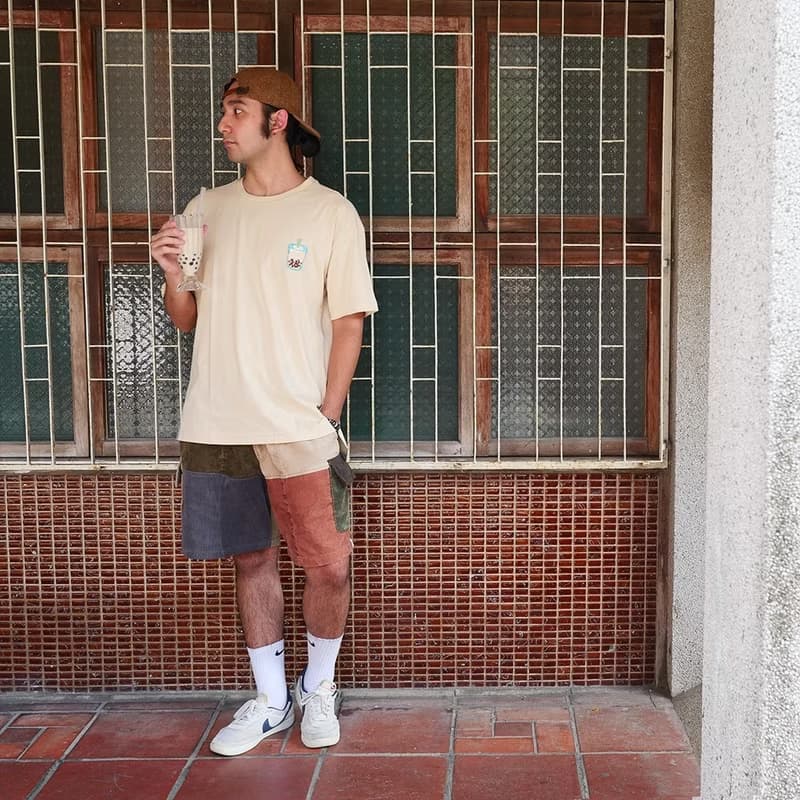 復古 T-shirt - 搖搖 - 奶茶色　畢業禮物推薦