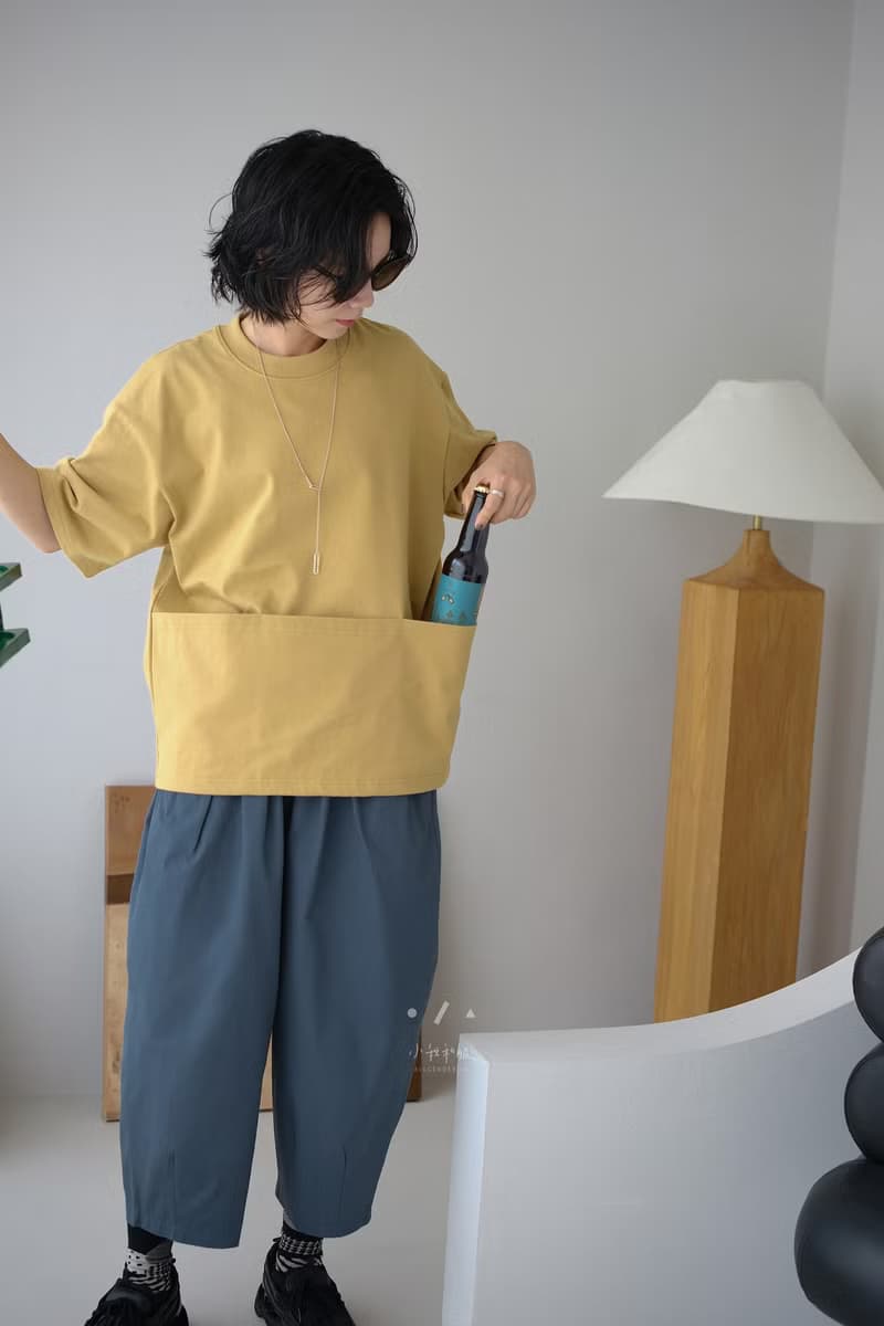 小我獨家 錢包手機鑰匙三眼怪口袋TEE - 2色 - 三眼黃 現貨