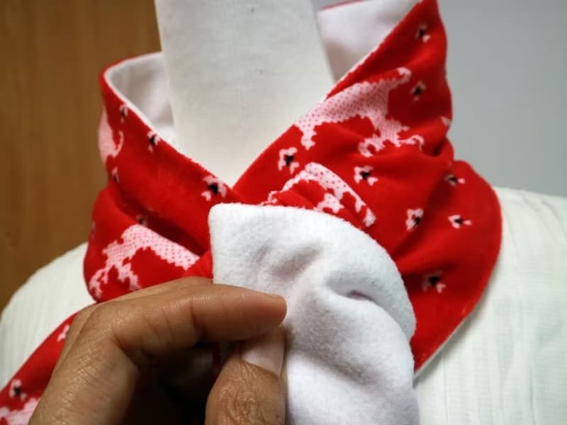 麋鹿 可調式短圍巾.scarf 保暖圍脖 雙面雙色大人.小孩均適