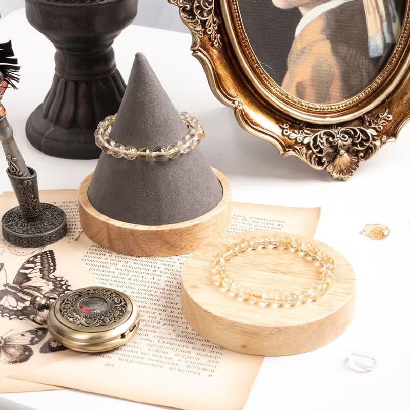 【SIO Crystal希奧水晶】金髮晶素色手鍊