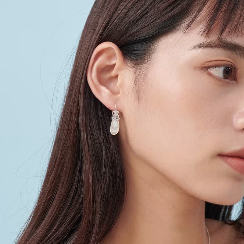 Oceano 霓彩光透珠貝耳環 輕珠寶工藝/海洋寶藏/閃耀迷人