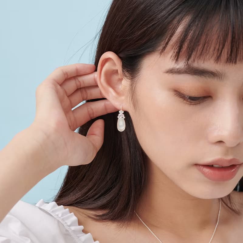 Oceano 霓彩光透珠貝耳環 輕珠寶工藝/海洋寶藏/閃耀迷人