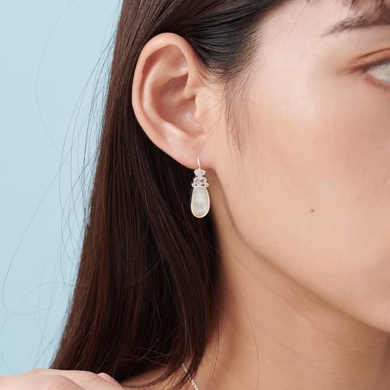 Oceano 霓彩光透珠貝耳環 輕珠寶工藝/海洋寶藏/閃耀迷人