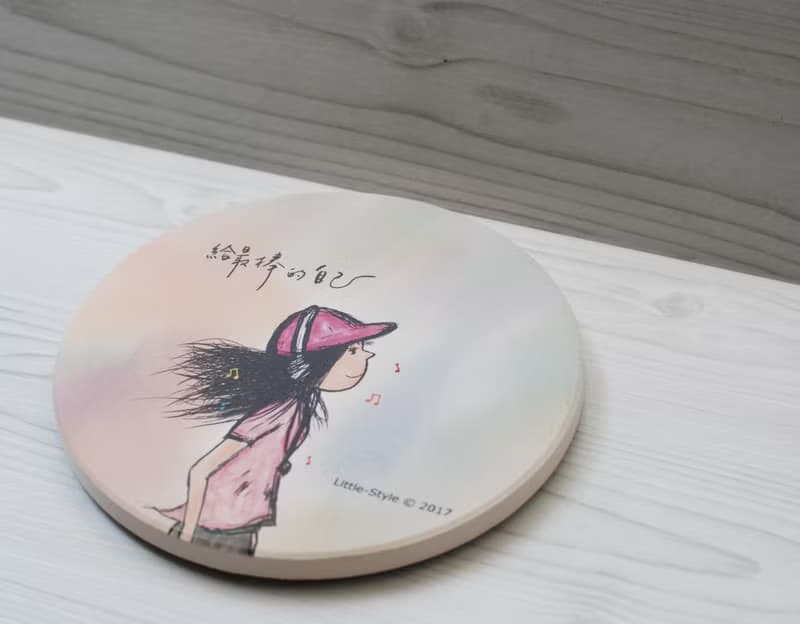 吸水杯墊-給最棒的自己(女生版)