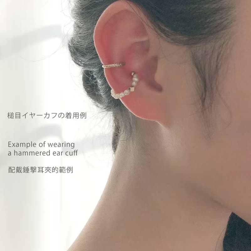 | 2way |  ラピスラズリ×クリスタルのイヤーカフ | 12月・4月誕生石