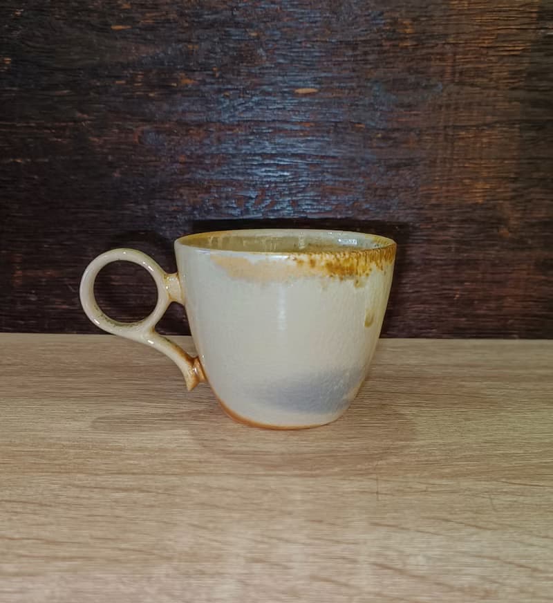 柴燒無釉咖啡杯-鶯歌李玟叡