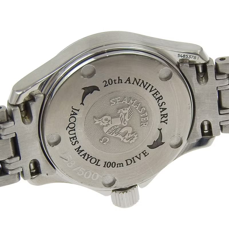 【日本直送】OMEGA シーマスター120M 腕時計 ジャック・マイヨール100ダイブ 20周年記念限定モデル 2501.89 SS クオーツ 【中古】
