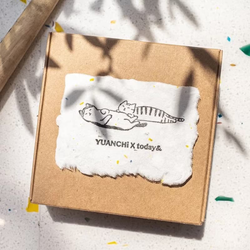 | YUANCHi X Today& | 躺躺貓咪純銀戒指-茶茶款-金色
