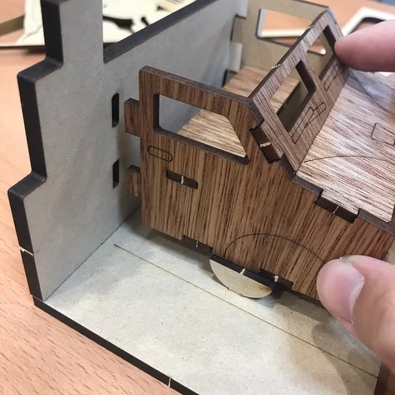 售完不補【父親節禮物】一路平安 留言 便條夾 手作DIY 組裝 木質