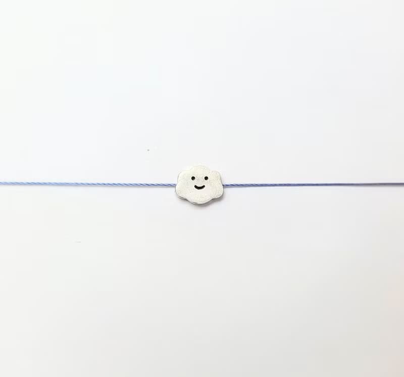 Le Bonheur Line 幸福線 純銀 雲朵 可愛 笑臉 微笑 手練 銀飾