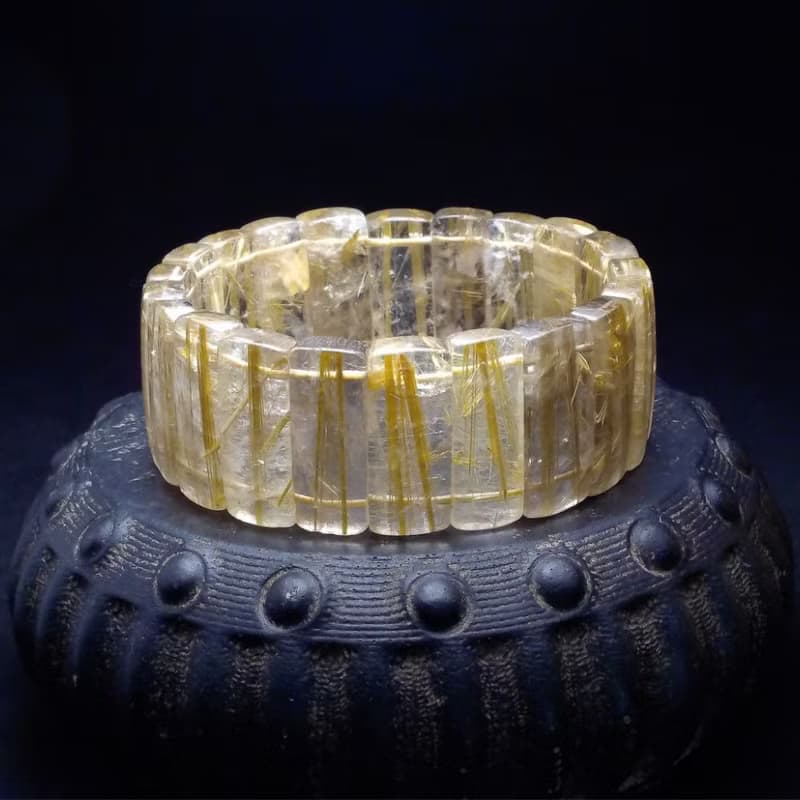 超大清透鈦晶的能量加持 男手排 手鍊 手環 QBR-00105