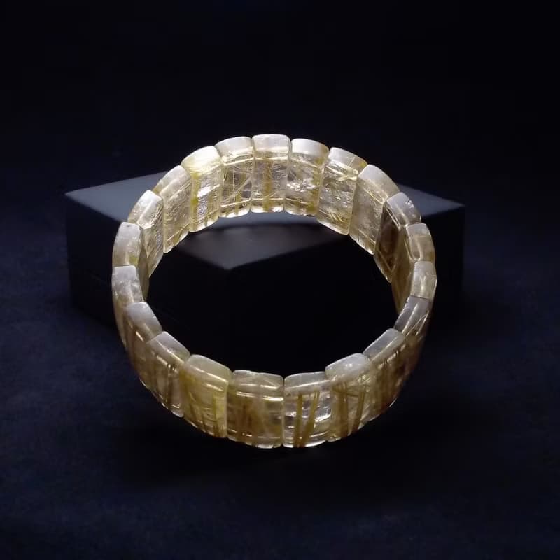 超大清透鈦晶的能量加持 男手排 手鍊 手環 QBR-00105