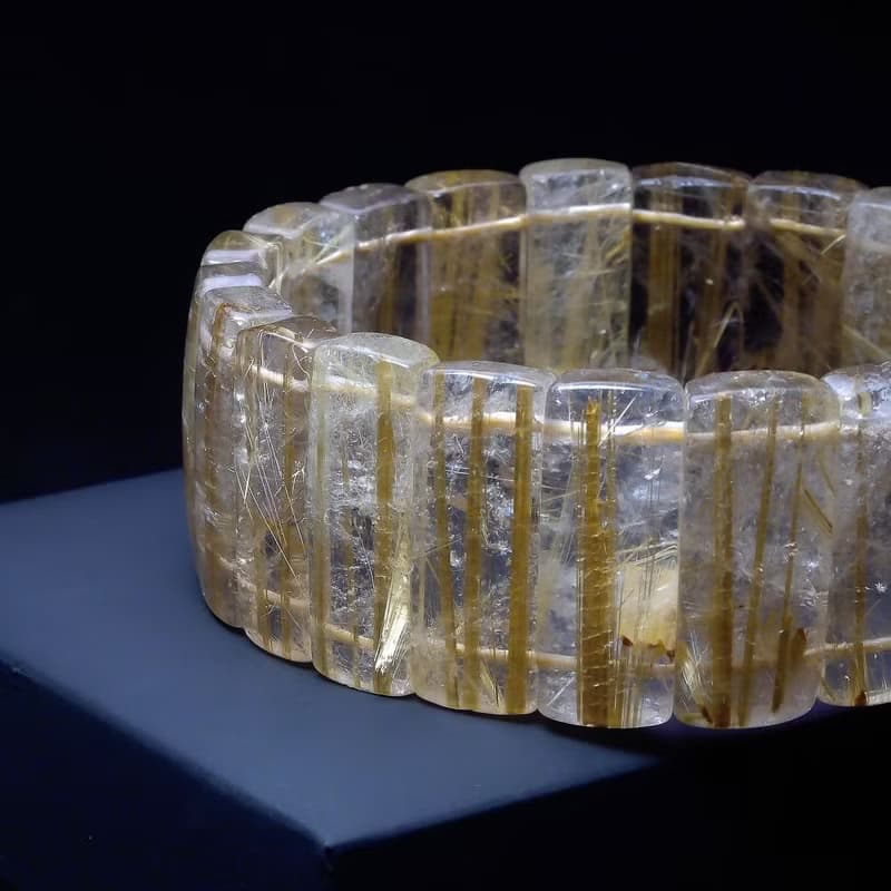 超大清透鈦晶的能量加持 男手排 手鍊 手環 QBR-00105