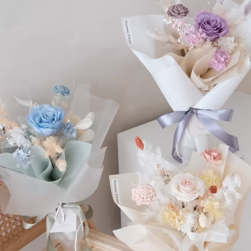 | 情人節永生花花束 |  生日花束/情人節花束