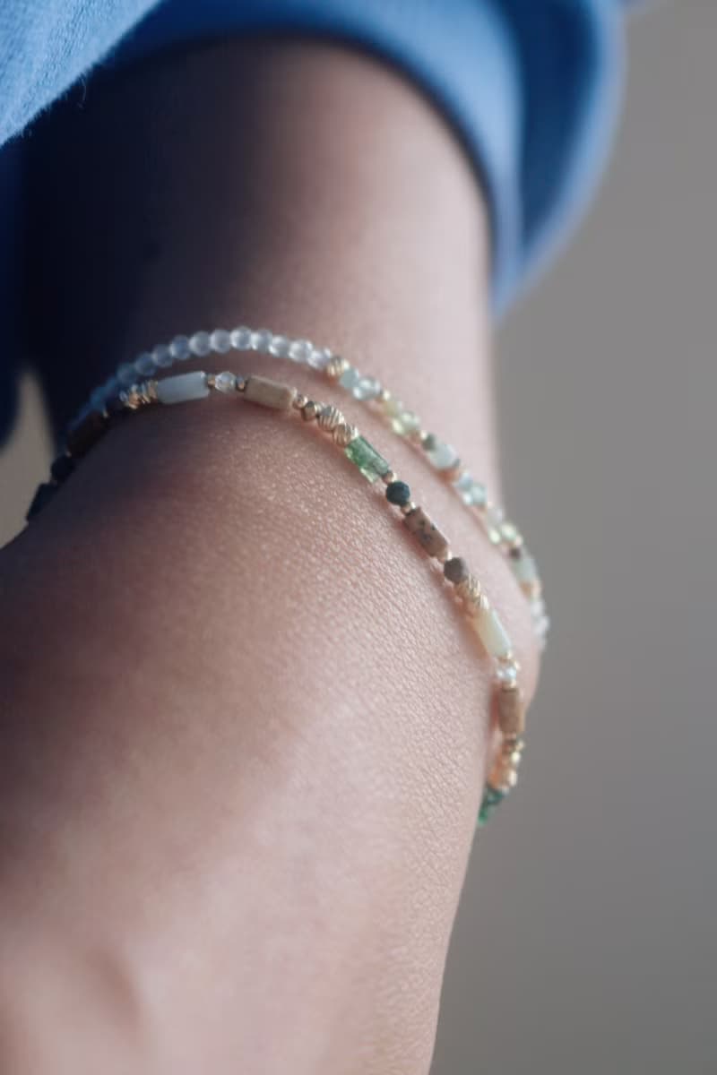 手環 阿拉善石 瑪瑙 文化石 - 彩虹糖-