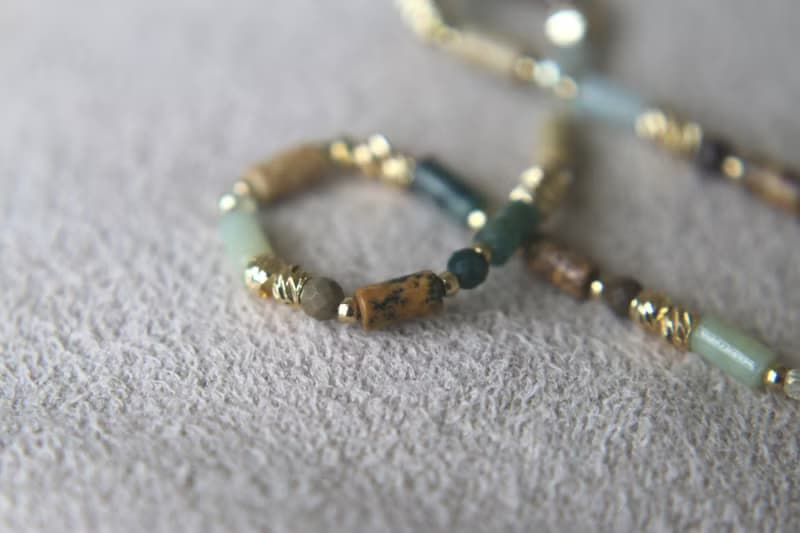 手環 阿拉善石 瑪瑙 文化石 - 彩虹糖-