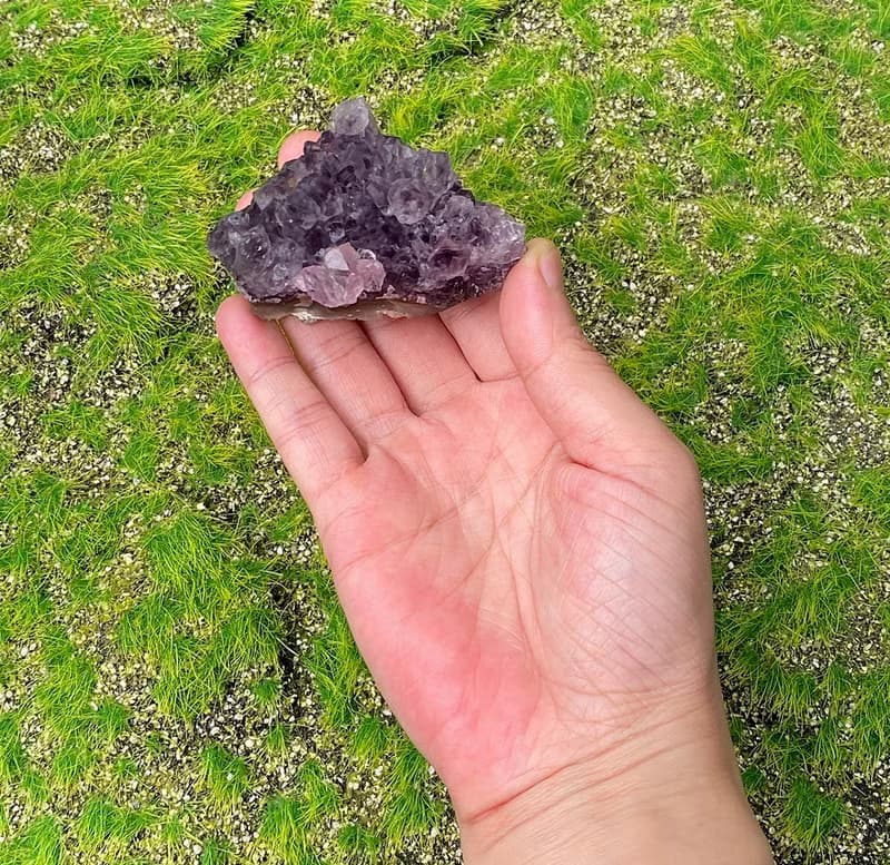 招財開運-原皮原礦幾何紫晶簇 紫水晶 旺財運 消磁淨化 快速出貨
