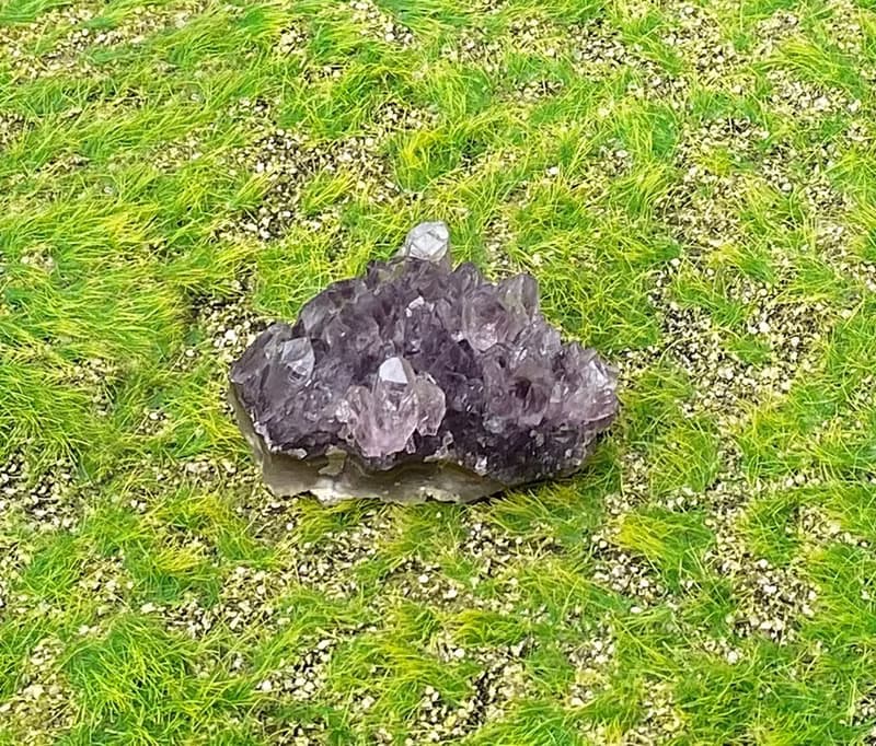 招財開運-原皮原礦幾何紫晶簇 紫水晶 旺財運 消磁淨化 快速出貨