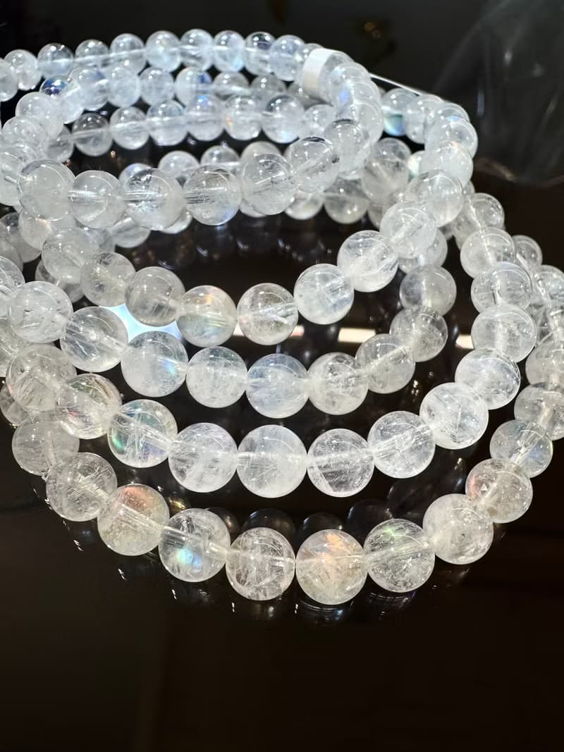 小資本性價比高馬島彩虹藍月光幻彩色6-6.5mm人緣桃花提升魅力