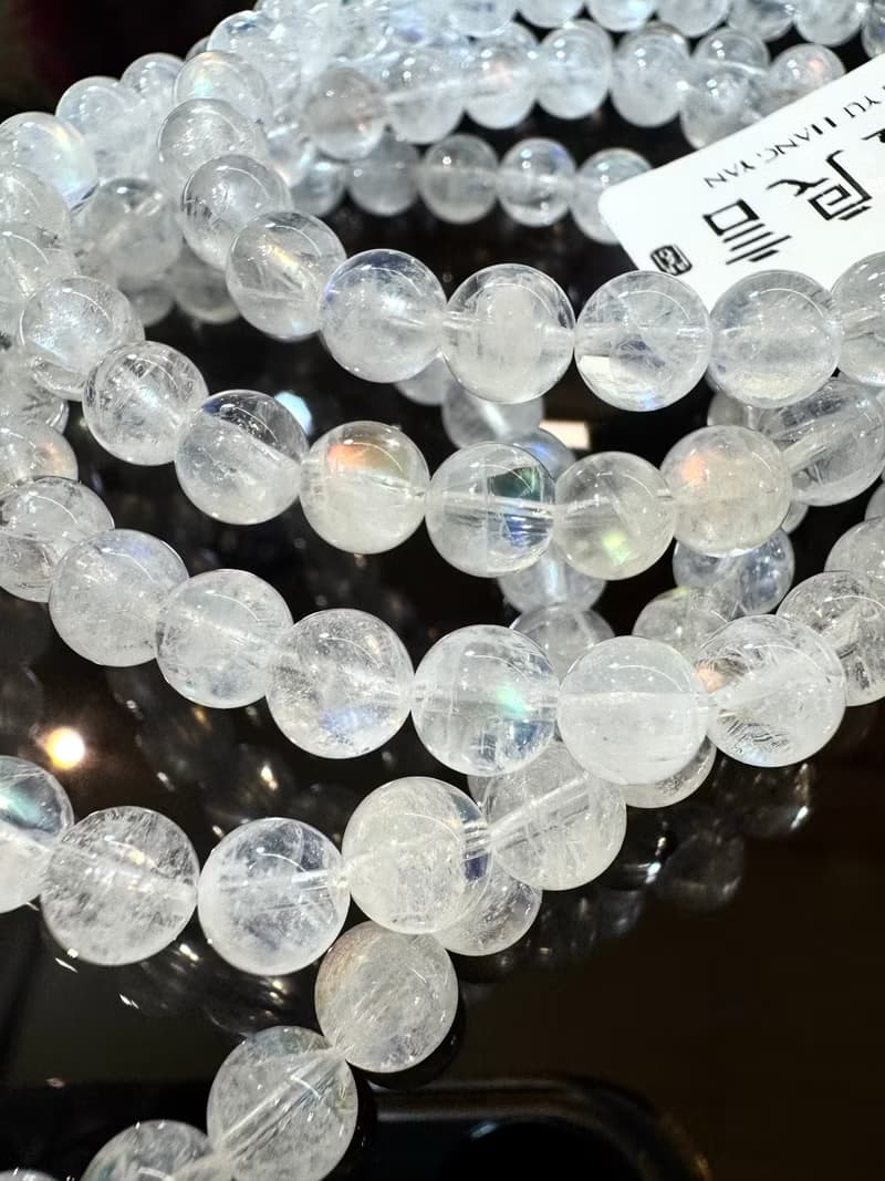 小資本性價比高馬島彩虹藍月光幻彩色6-6.5mm人緣桃花提升魅力