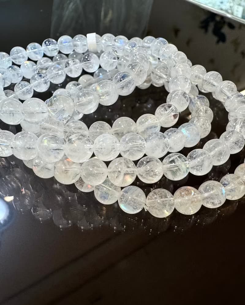 小資本性價比高馬島彩虹藍月光幻彩色6-6.5mm人緣桃花提升魅力