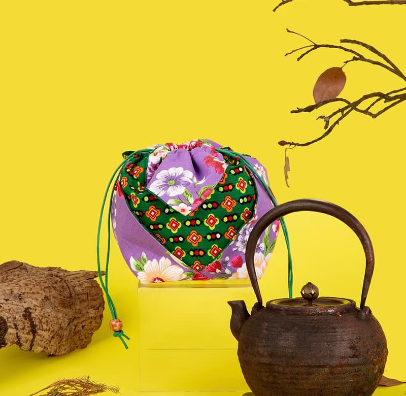 【不要叫我客家花布】茶壺袋/束口袋/台灣茶/茶文化/diy手作花布