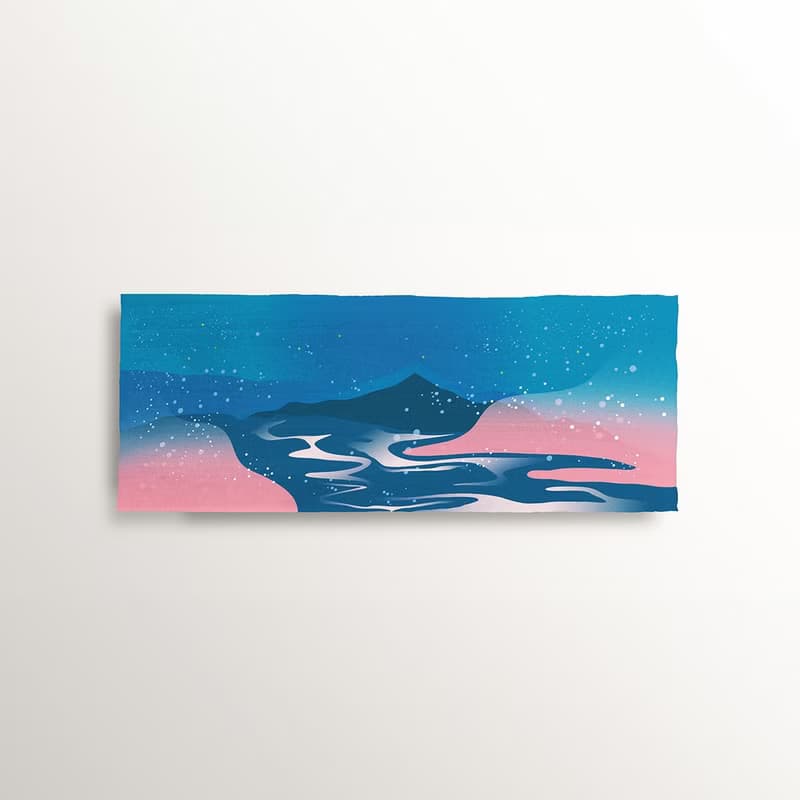 【眾山・星空】純棉圍巾68×170 cm | 披肩 保暖 禮物