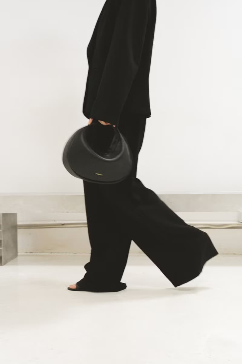 Black Leather Handbag – Hedera | Handcrafted Shoulder Bag | Minimalist Purse
