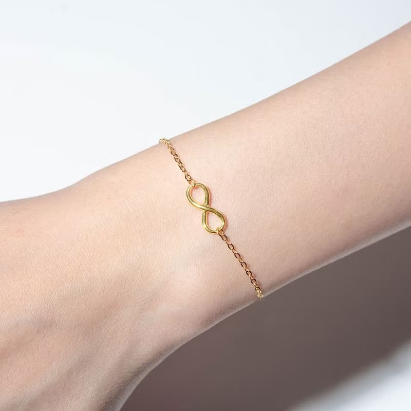 藏寶箱金飾 9999黃金純金 無限大 愛無限 錢財無限 手鍊 手環