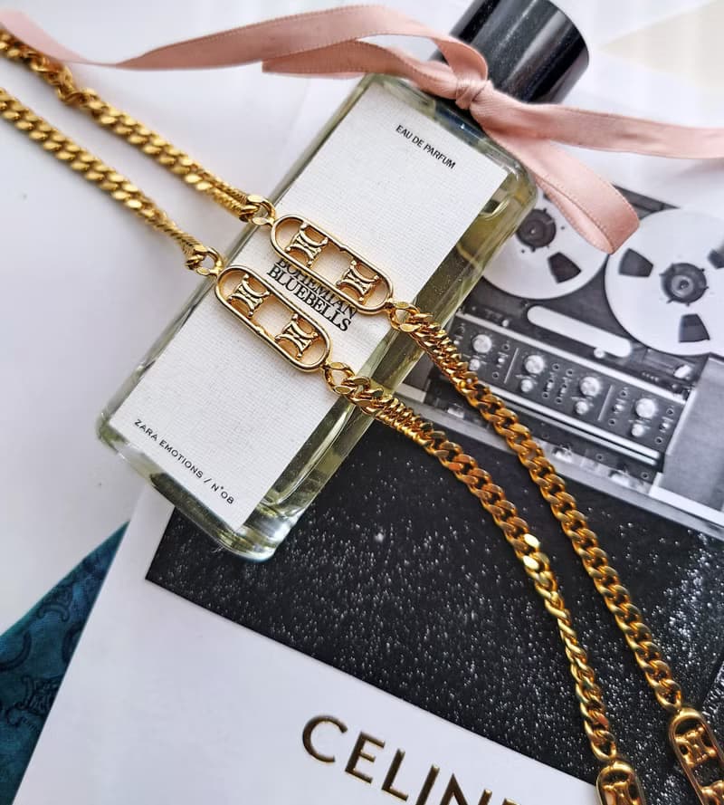 中古真品 CELINE 凱旋門金鏈 長頸鏈項鍊 手鏈腰鏈包包掛件掛飾