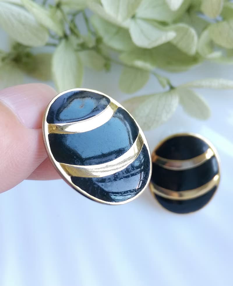 Vintage Jewelry 西洋古董飾品 復古 簡約  針式耳環