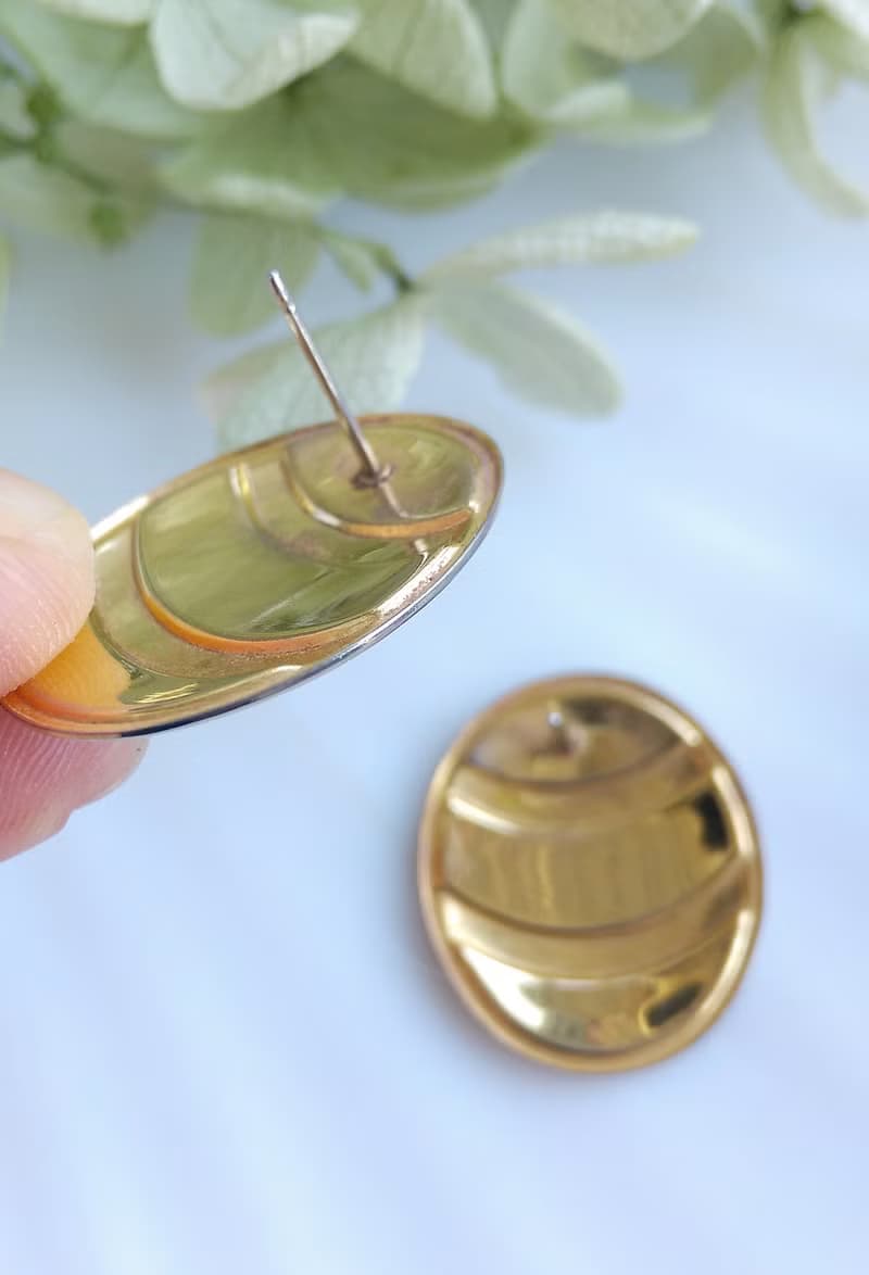 Vintage Jewelry 西洋古董飾品 復古 簡約  針式耳環