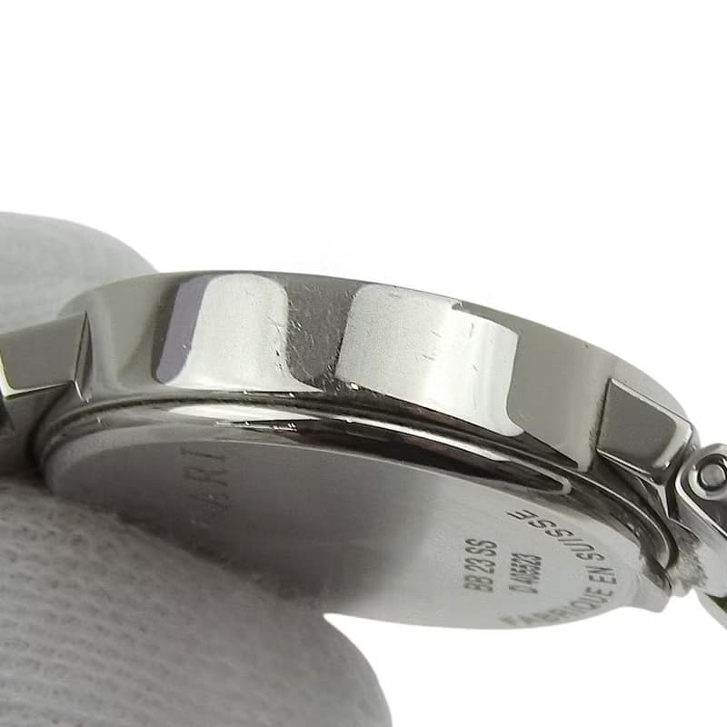 【日本直送】ブルガリ BVLGARI ブルガリブルガリ 腕時計 BB23SS SS クオーツ アナログ表示 ホワイト文字盤 レディース【中古】