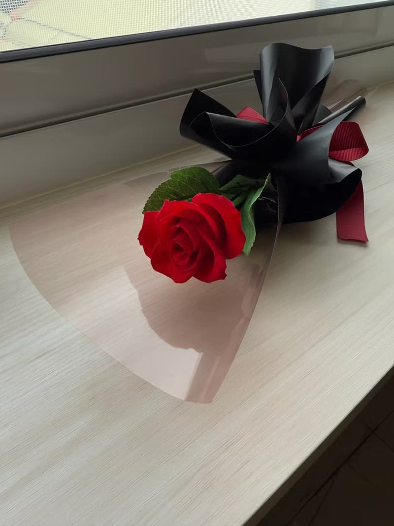 情人節花束  永生玫瑰花 單支花束 七夕 送禮 附提袋