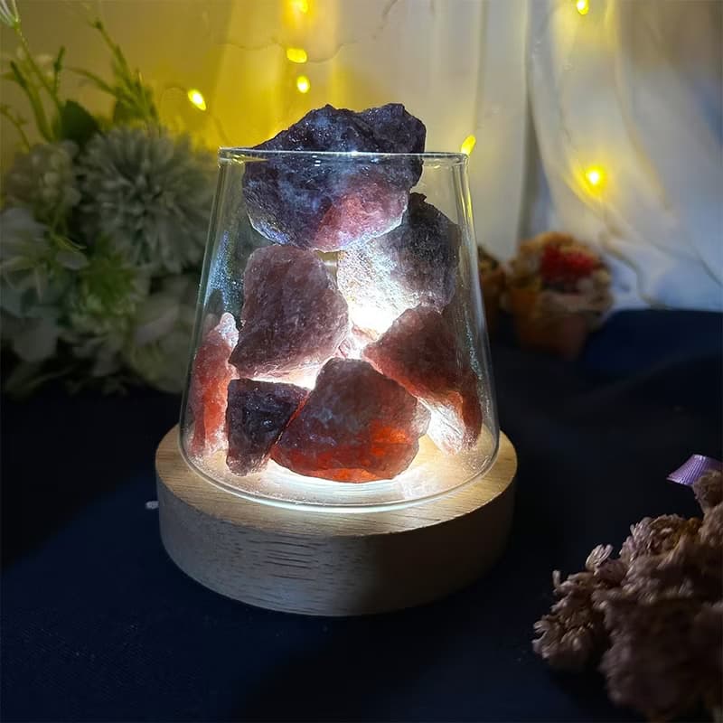【MU工坊】紅草莓擴香石/水晶擴香燈/碎石/室內香薰/淨化小