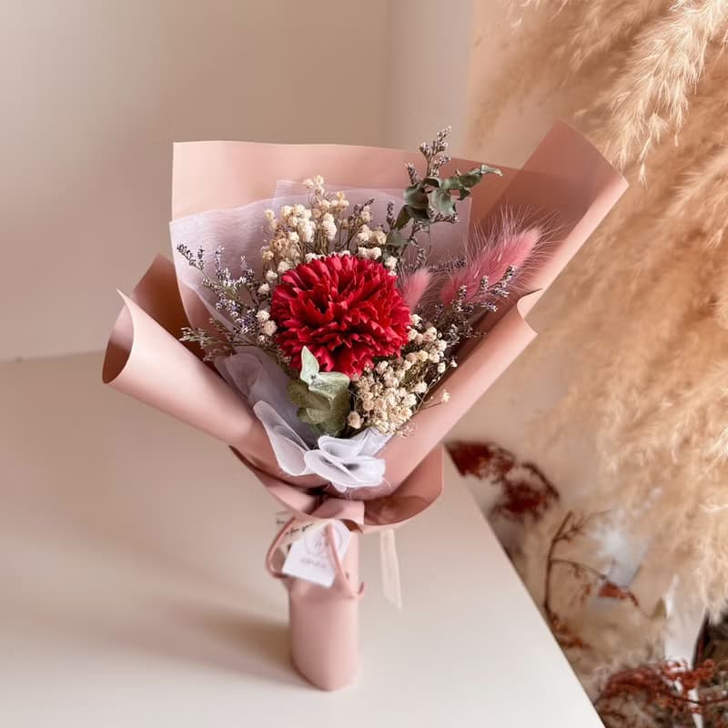 臻愛媽咪香氛康乃馨乾燥花束 I  母親節  I 情人節 I 企業贈禮I