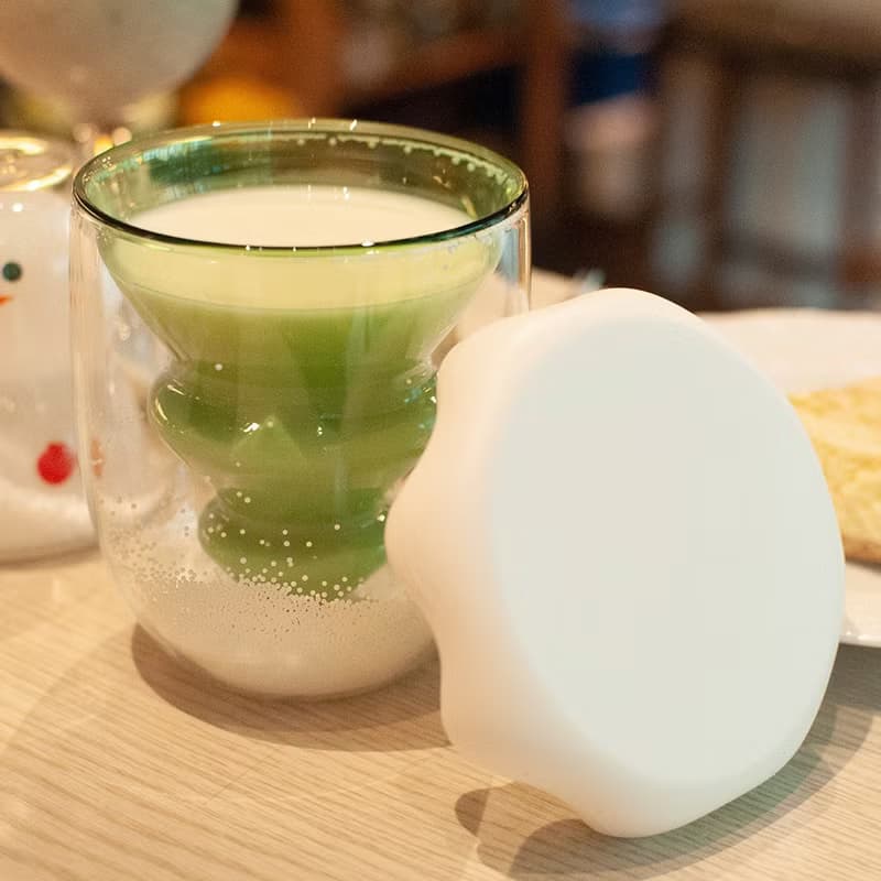 QIDINA 日用館 雪花紛飛玻璃杯贈雪花杯蓋