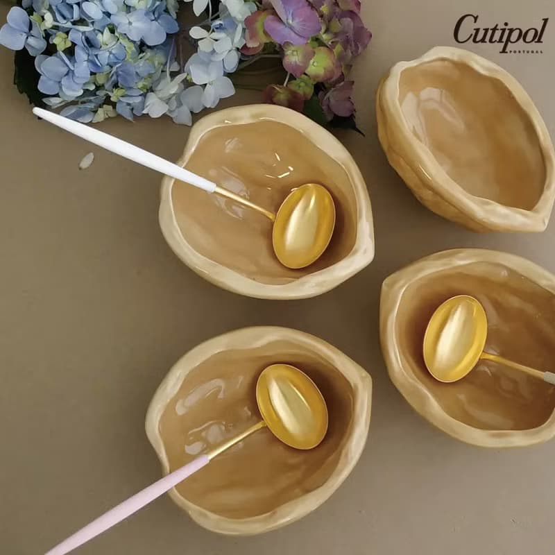 葡萄牙Cutipol GOA系列粉紅金22cm醬料勺