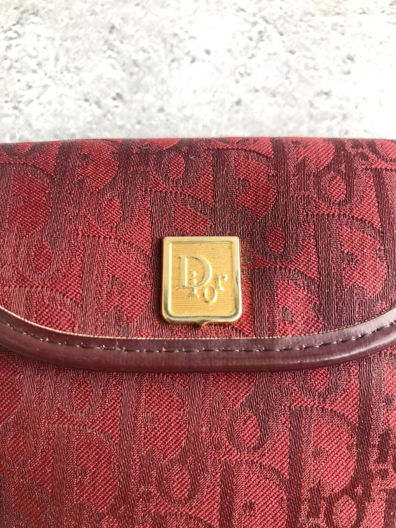 【 日本直送　名牌中古包 】Christian Dior クリスチャン ディオール トロッター コインケース レッド vintage ヴィンテージ 4vky8y