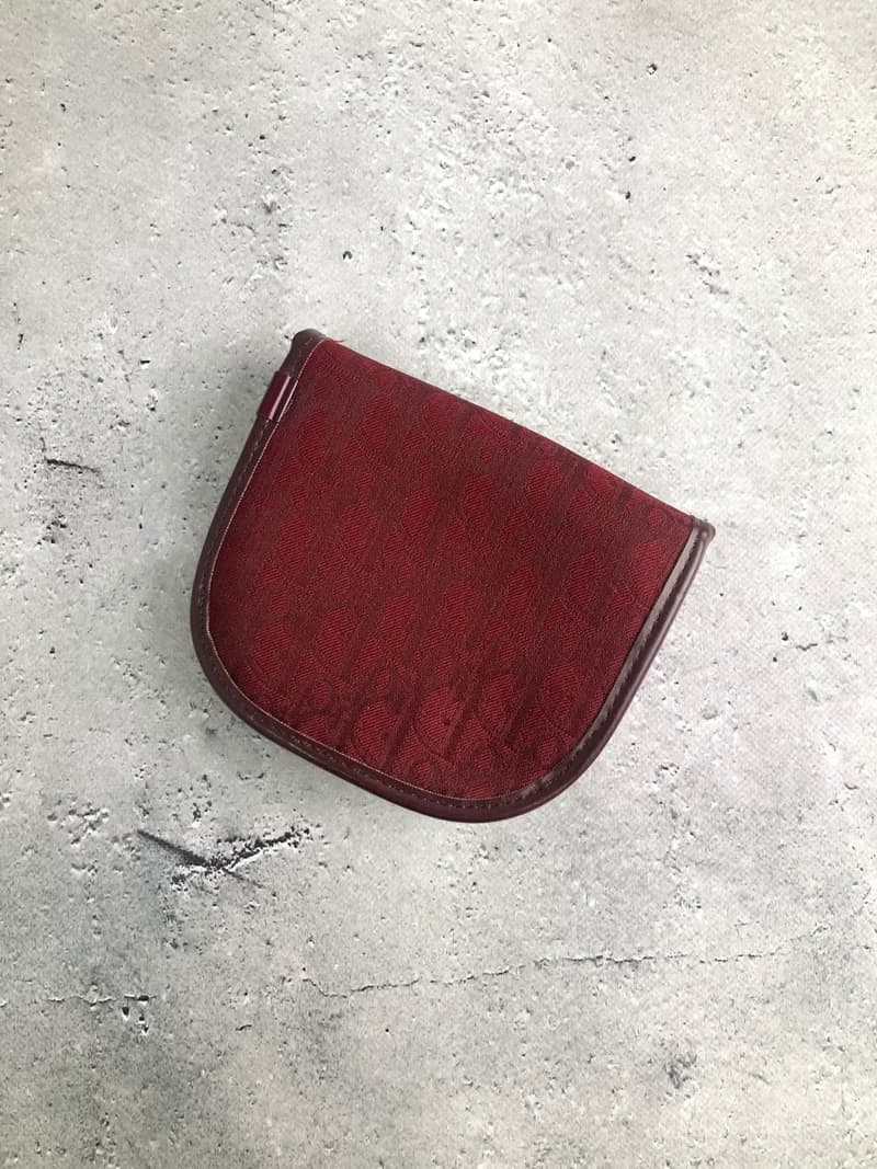 【 日本直送　名牌中古包 】Christian Dior クリスチャン ディオール トロッター コインケース レッド vintage ヴィンテージ 4vky8y