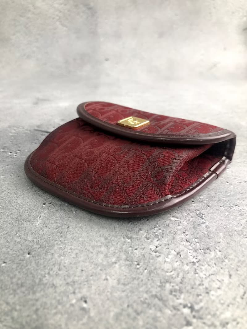 【 日本直送　名牌中古包 】Christian Dior クリスチャン ディオール トロッター コインケース レッド vintage ヴィンテージ 4vky8y