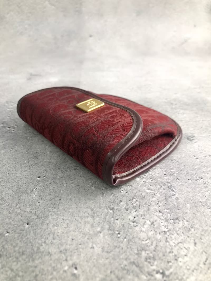 【 日本直送　名牌中古包 】Christian Dior クリスチャン ディオール トロッター コインケース レッド vintage ヴィンテージ 4vky8y