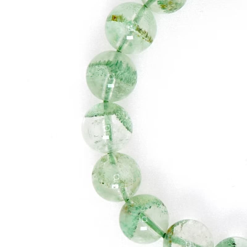 寶麗金珠寶-天然翡翠綠幽靈水晶手珠